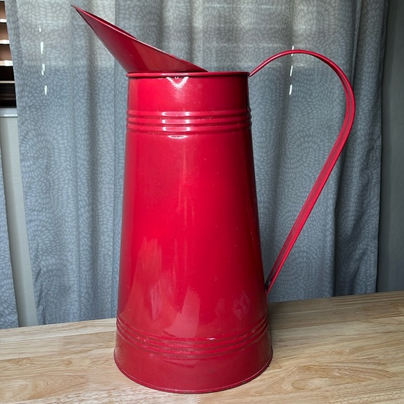 Other - Vintage style French water pitcher red